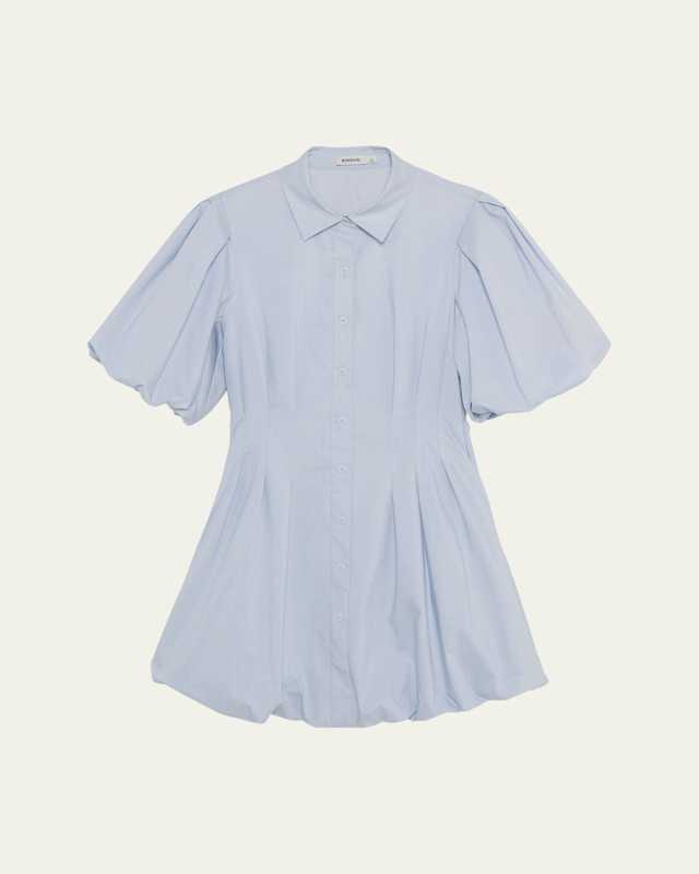 Cleo Balloon Pintuck Mini Dress